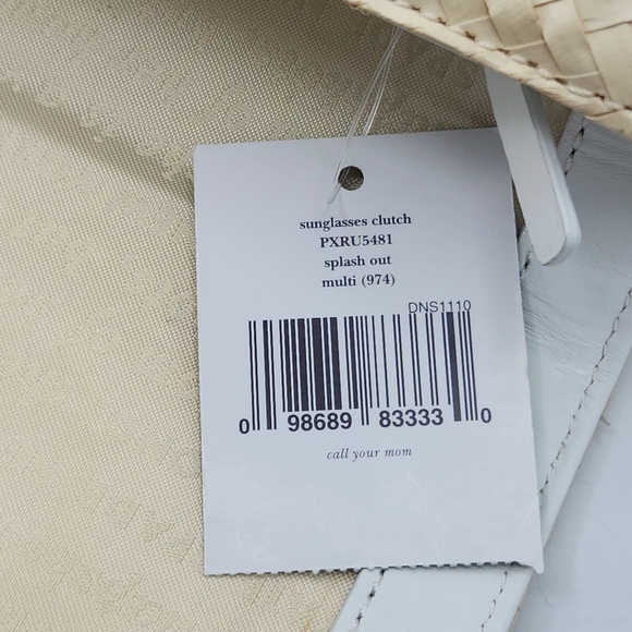 Kate Spade New York Neutral Straw Splash Out Hello Stranger Clutch. - Picture 12 of 16